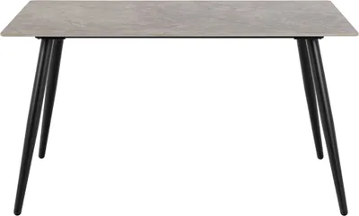Image de Wicklow table de salle à manger 80x140cm gris.