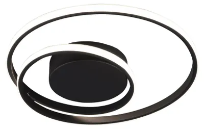 Image de Reality Zibal LED plafonnier 22W ⌀39cm dimmable noir mat blanc chaud