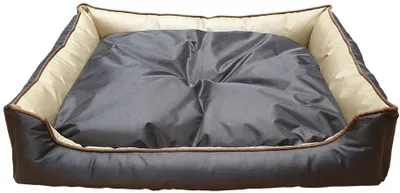 Produktbild von Bett "Asja" 130x100x20cm grau/beige