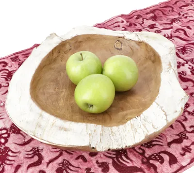Produktbild von Schwere Obstschale, Holzschale Dekoobjekt aus Wurzelholz - Modell 3, Braun, 8*35*33 cm, Schalen