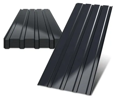 Obrázok produktu pre Ikodm, 12 kusov, plechové strešné dosky, hrúbka 0,25 mm, rozmer 115 x 45 cm, farba antracit, materiál: oceľ, vhodné pre plochy do 6 m²