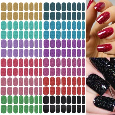 Image de Autocollants décoratifs pour ongles, adhésifs, pour nail art, manucure, décoration DIY, format A4-02, lot de 12