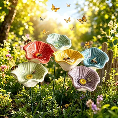 Keramik-Bienentränke 22 cm – Insektenstation für den Garten