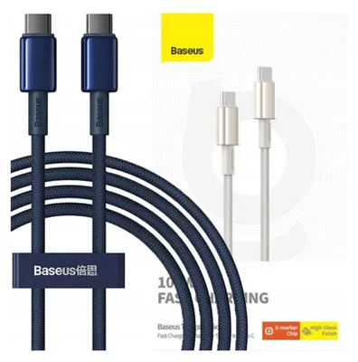 Immagine prodotto di Cavo Usb-C Do Usb-C Baseus Tungsteno Oro, 100W, 2M (Niebieski)