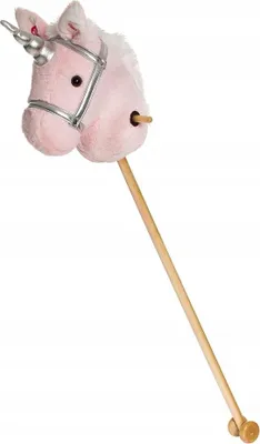 Produktbild von Einhorn auf einem Stock, Hobby Horse, Pferd auf einem Stock Teddykompaniet, rosa