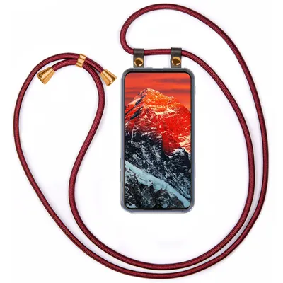 Produktbild von UMHÄNGEHÜLLE + KORDEL für Xiaomi Redmi Note 7, Farbe:Shiny Red