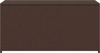 Zdjęcie produktu dla vidaXL Poduszka ogrodowa brązowa 120x50x60 cm z polirattanu