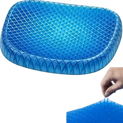 Produktbild von Gel Sitzkissen Orthopädisches Gel-Kissen Gelkissen Rutschfest Atmungsaktives Kissen Pad Rücken Komfort Kissen Bürostuhl Autositze Komfortable Retoo