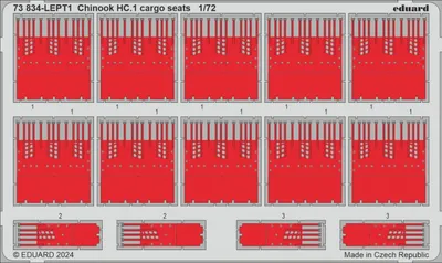 Produktbild von Eduard Accessories 73834 - 1:72 Chinook HC.1 cargo seats AIRFIX - Neu