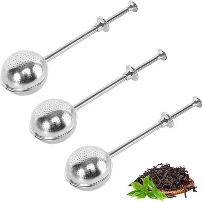 Productafbeelding van Famanu theefilter met lange handgreep - 3 stuks, roestvrij staal