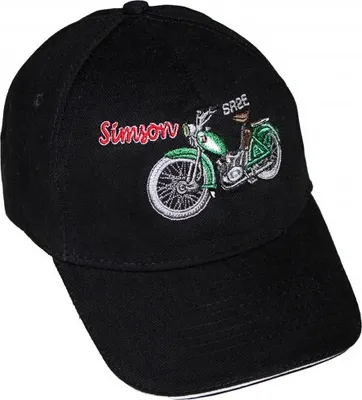 Produktbild von Baseballcap mit Einstickung - Moped Simson SR2E grün - 68510