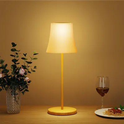 Produktbild von Suright LED Tischlampe Kabellos, Akku Tischleuchte mit 3 Farbmodi & RGB