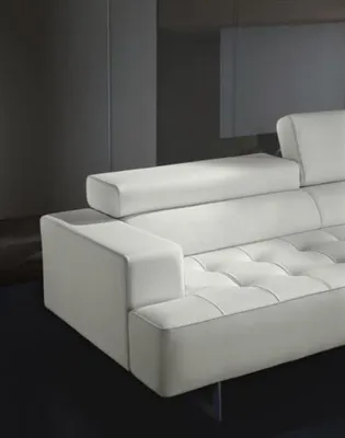 Produktbild von Ecksofa Leder Eckcouch Wohnlandschaft Modern Luxus Sofas L Form Sofa Schwarz Neu