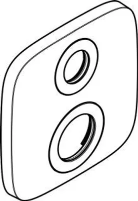 Immagine prodotto di Rosetta Ecostat E 155/155mm Ecostat E F-Set chrom F-Set, Termostato Absperr-Umstellventil