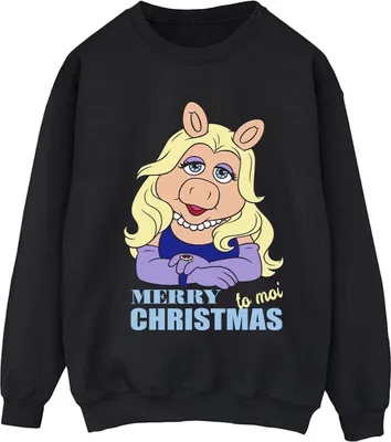 Produktbild von Disney - "Muppets Queen of Holidays" Sweatshirt für Damen BI31348 (XL) (Schwarz)