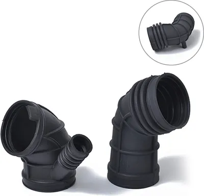 Produktbild von A1233 Kraftstoffanschluss-Lufteinlass Boot 13541705209 + Drosselanschluss Luftschlauch 13541438759 für BMW(Schwarz)