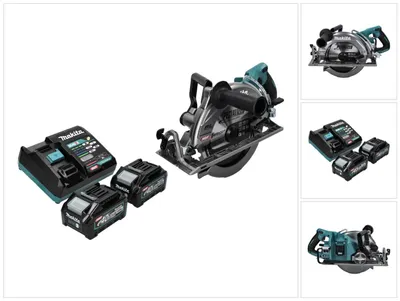 Image de Makita RS002GM1 Scie circulaire sans fil 185mm max. 40V Brushless + 2x Batteries 4,0 Ah + Chargeur
