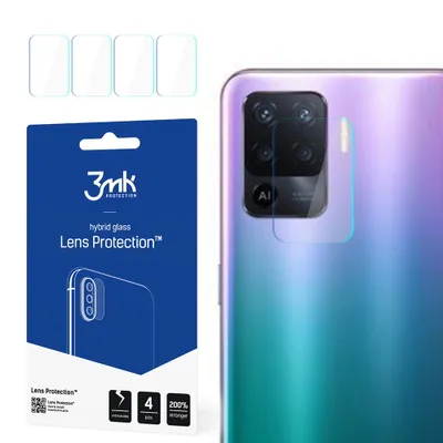 Produktbild von 3mk Hybridglas Lens Protection für Oppo A94 4G Kamera Objektiv Kameralinse 0,16mm 6H (4 Stück)