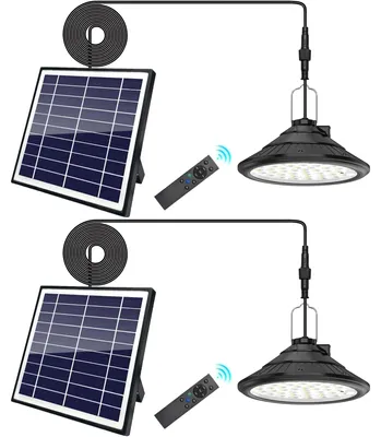 Image de Lampe suspendue solaire avec télécommande et rechargeable par USB