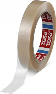 Immagine prodotto di nastro da imballaggio tesapack 4124, in PVC, 19 mm x 66 m estremamente resistente allo strappo, adesivo forte, composto adesivo in gomma naturale (4124-10)