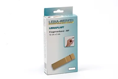 Produktbild von LEINAPLAST Fingerverband 120 x 20 mm elastisch hautfarbe 50 Stück