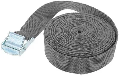 Imagen del producto de Cinta elástica para motocicletas, 25 mm x 6 m - Cinta de poliéster ajustable - Alta resistencia a la tracción: 113,4 kg - Poliéster - para motocicletas/remolques - Muy visible - Cinta de amarre