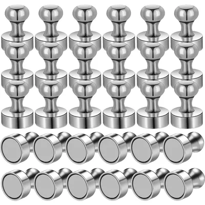 Produktbild von 12 x 16 mm Neodym-Magnete, 30 Stück, kleine Kühlschrankmagnete, Mini-Metallmagnete, Magnetnägel für Küche, Whiteboard, Büro