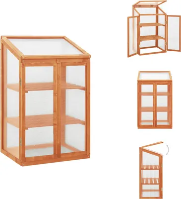 Obrázek produktu pro vidaXL Skleník 60x45x100 cm jedlové dřevo - Skleníky