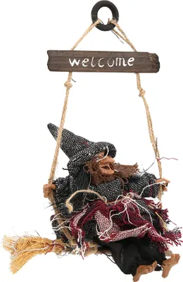 Image de Halloween Bar Accueil Jardin Décoration suspendue Maison hantée Prop Sorcière Rétro Pendentif