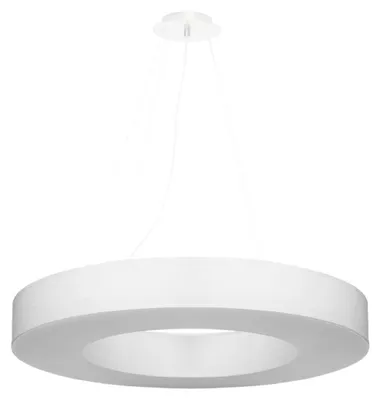 Zdjęcie produktu dla Żyrandol SATURNO SLIM biały 6xE27x15W tkanina wym:102x70x70cm IP20 Sollux Lighting