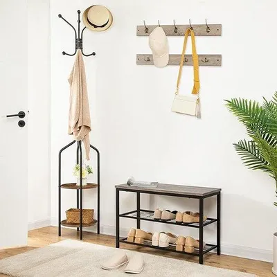 Produktbild von Famanu Kleiderständer Freistehender Hänger - Multifunktionaler Kleiderständer für Schlafzimmer