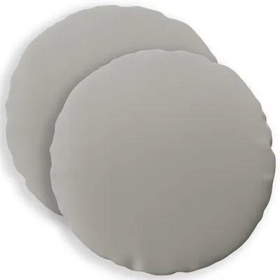 Obrázok produktu pre vidaXL Vankúšový poťah, 2 ks, HEERLEN, sivý, priemer 50 cm, polyester
