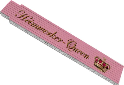 Produktbild von Heimwerker-Queen Meterstab aus Holz mit Königlicher Krone