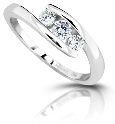 Immagine prodotto di Anello in argento con zirconi M13075 - Circonferenza: 57 mm