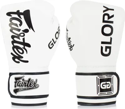 Image de Gants de boxe Fairtex / Glory BGVG1. Couleur blanc 12 onces
