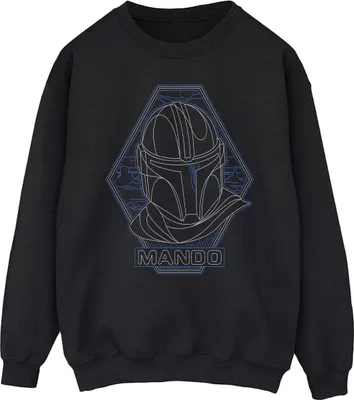 Produktbild von Star Wars - "The Mandalorian" Sweatshirt für Herren BI46686 (XXL) (Schwarz)