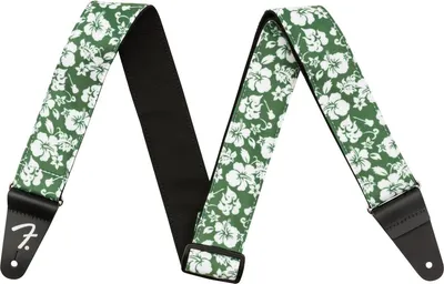 Produktbild von Fender 2'' Hawaiian Strap Green Floral Textilgurte für Gitarren Green