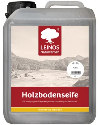 Produktbild von LEINOS Holzbodenseife Farblos 2,5 l für Holzböden & Außenholz, rückfettend