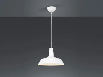 Produktbild von Pendelleuchte Metallschirm weiß Ø 36cm