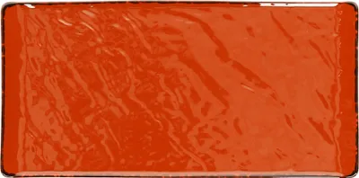 Produktbild von Servierteller / Servierplatte VULCANIA aus Porzellan, orange, 30 x 15 cm