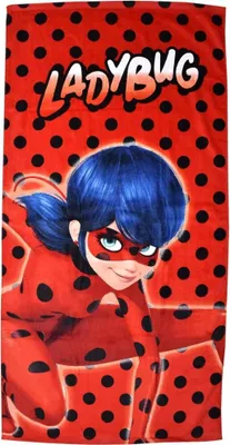 Produktbild von Ladybug Ready Badetuch 70 x 140 cm rot