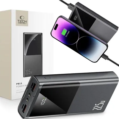 Image de Tech-Protect Pb13-22.5W Power Bank 20000Mah Gris