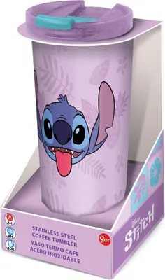 Zdjęcie produktu dla Kubek do picia Lilo & Stitch ze stali nierdzewnej Stitch Palms