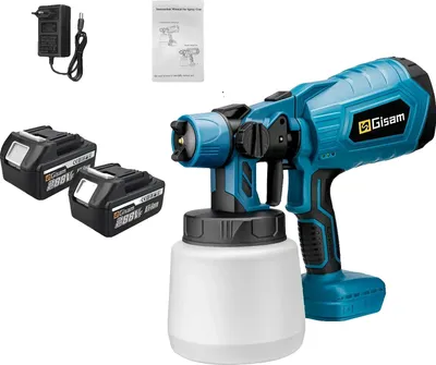 Obrázok produktu pre Elektrická striekacia pištoľ, vysoký prietok 200 ml/min, jednoduché ovládanie, 2 veľké batérie Modrá