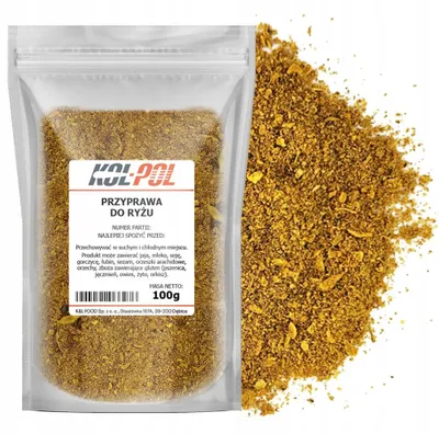 Zdjęcie produktu dla PRZYPRAWA DO RYŻU 100g Aromatyczna mieszanka ziół do dań i potraw Kol-Pol