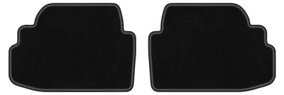 Obrázok produktu pre Zadné velurové koberce pre: BMW 1 E82 2007-2013 (kupé) – 2 ks, čierne, na mieru – Wielganizator LUX