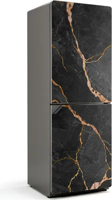 Zdjęcie produktu dla Marmurowy wzór z żyłkami - Magnetyczna osłona lodówki - Folia dekoracyjna magnetyczna do kuchni - Magnetyczna dekoracja lodówki - Samoprzylepna tablica magnetyczna - Folia magnetyczna na drzwi lodówki - 70x190 cm