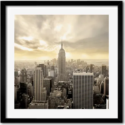 Produktbild von Bild - 50 cm x 50 cm - MDF - Rahmen, Wandkunst - Manhattan New York