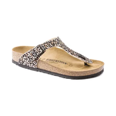 Produktbild von Birkenstock Damen Zehentrenner Gizeh TEX 19030-37, 19030-38, 19030-39, 19030-40, 19030-41 BIR-1015640 leo lilly brown-beige 40