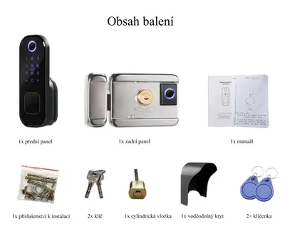 Zdjęcie produktu dla BOT Smart lock LH6 Tuya czarny